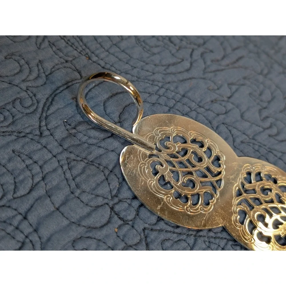 Vintage W Germany Pierced Silverplate Pastry Server 5.5
